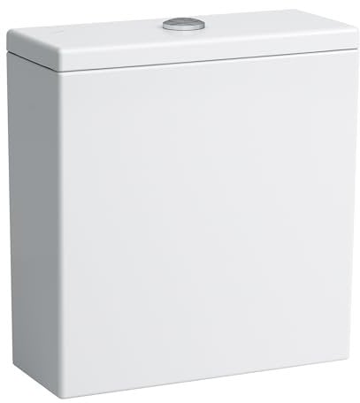 LAUFEN PRO Spülkasten, 2-Mengen Spülung, 6 L, Wasseranschluss hinten, weiß, H8299510009711, Farbe: Weiß