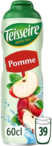 Teisseire Sirop de Pomme pour Boisson Rafraîchissante, Cocktails, Bidon Recyclable 60cl