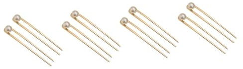POPETPOP 8 Pcs U Shaped Hairpin Bride Pin Hair Clips for Extensions Lady Tools Chignon Hair Fork Pearl Hair Sticks for Buns Hair Combs for Women Accessories Pearl Hair Pin Hair Styling Tool