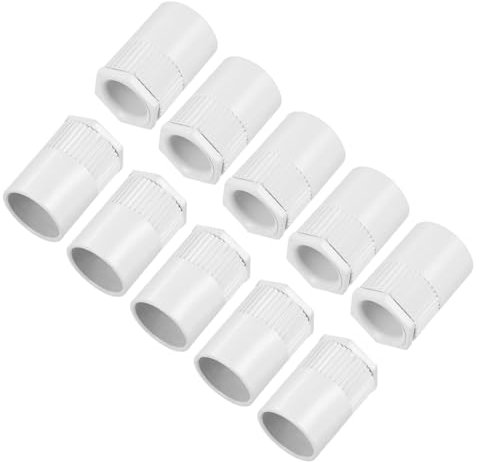 sourcing map 10PCS Conduit Adaptor Male PVC Lock Nut for 20mm Tube Dia Seal Connect for Conduit Box DIY Project