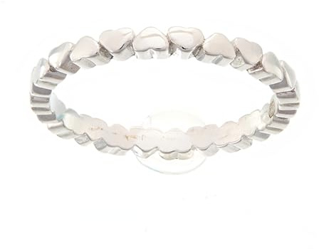 Beneto Ring Silver Ring with Hearts AGG344 - Schaltung: 56 mm sBE0715-56, Estándar, Nicht-Edelmetall, Kein Edelstein