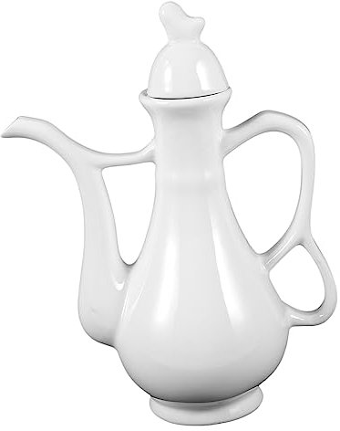 OUNONA Huadiao Wine Pot Ceramic Serving Jug for Home Chinese Rice Wine Drinking