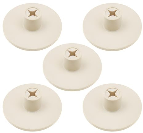 Create idea Golfball-Gummi-Tees, 56 x 21 mm, für Outdoor-Golfplätze, Indoor-Schlagmatten, gebrochenes Weiß, 5 Stück