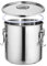 XYMJT Stockpot Mit Deckel 20-90L Suppe Topf Edelstahl Eimer Eimer Milch Dose Mit Versiegeltem Deckel/Silber/35 * 60 cm/Sier/25 * 25Cm
