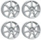 4x AUTEC Felgen Alufelgen TALLIN ECE 6.5x16 ET45 5x108 Brillantsilber kompatibel mit Ford Kuga Focus Mondeo C-MAX Puma Galaxy Transit Connect S-MAX To