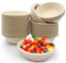 RZMZBY 100 Stücke-350ml Einweg Pappschalen Einwegschalen aus Zuckerrohr Suppenschüssel Mikrowellenfähig-Bioabbaubar-Dessertschalen Einweg für Party/Haushalt/Picknick