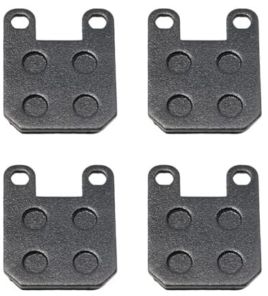 YananAC 4 pastillas de freno delanteras y traseras de 45 x 35 mm, para Speedfight 1 2 Jetforce C-Tech Elyseo 50, pastillas de freno de motocicleta eléctrica, diámetro del orificio de 25 mm