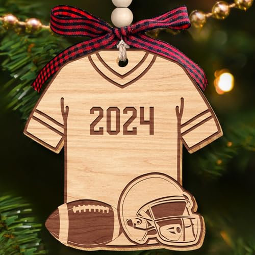 Ornamento da calcio - Albero di Natale del calcio 2024, Ornamenti natalizi di calcio 2024 - Regali di calcio per uomini, ragazzi, bambini - Regali per giocatori di calcio, regali di calcio senior -