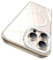 MATEPROX Custodia per iPhone 16 Pro Max, Anti-Ingiallimento Magnetica Trasparente Cover con Diamanti [Vetro Temperato] Compatibile con MagSafe, Custodia per iPhone 16 Pro Max 2024-Trasparent