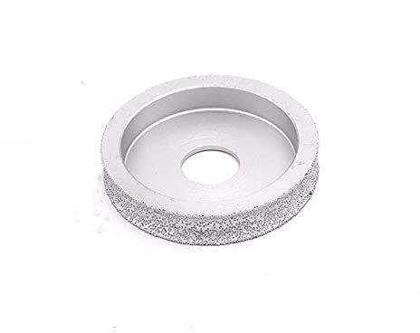 SZTVECFW 1 meule à Angle diamantée brasée for meule à Pierre, Disque Semi-Circulaire/à Bord Droit/Rond for Verre, poterie, Porcelaine et marbre(D Type -Ybl,30mm)