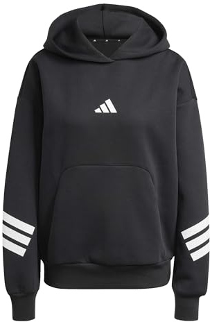 adidas Women's FUTURE ICONS THREE STRIPES HOODIE, black, XS