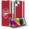 Yimctoie Phone Case for iPhone 11 Case 6,1,Cartoon Cool Arsenal Football Club Pattern Design Cover Folding Stand PU Leather Wallet Flip Cover with TPU Shockproof Bumper Protective Shell,Funny