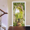 Türtapete selbstklebend TürPoster 3D Bogengarten Türtapete Selbstklebend Fototapete Türfolie Poster Tapete Abnehmbar Wandtapete für Wohnzimmer Küche Schlafzimmer B90 x H200cm