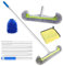 Pool Reinigungsbürste mit Teleskopstange 160cm,Poolbürste 45cm,Poolbesen Set,Pool Cleaning Brush mit Längenverstellbarer Aluminiumstange, Pool Bürsten Set für Pool Reinigung Pool Kescher Feinmaschig