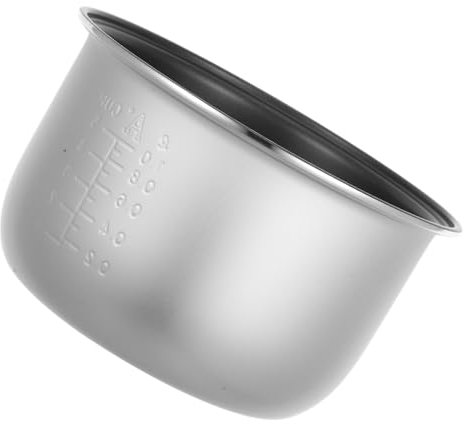 Hemobllo Ersatz Innentopf Für Reiskocher Innentopf Für Reiskocher Aus Aluminiumlegierung Silberner Ersatztopf Für Reiskocher Elektrischer Reiskocher