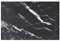 WKIEQACO Plateau de table en verre trempé noir 100 x 62 cm 8 mm avec motif marbré Accessoires de table