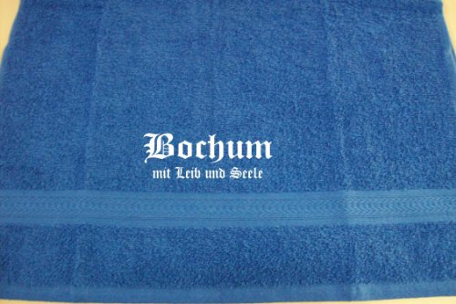 ShirtShop-Saar Bochum - mit Leib und Seele; Familie Badetuch, royablau