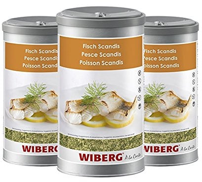 Wiberg Fisch Scandis Gewürzsalz mit Kräutern, 700g 3er Pack