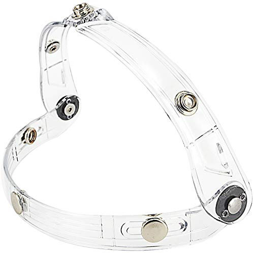 Chern Yueh Adapter Flip Up Base Attachment for 3-Snap Helmet Bubble Shield Visor (Clear)