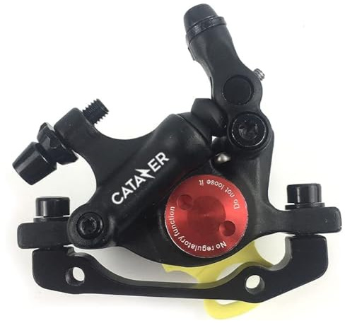 catazer HB-100 Cable Actuated Hydraulic Disc Brake Caliper for Front | Line pulling hydraulic design, fits MTB, road bike & e-bike; Universal fit for most disc brake systems, 1 Piece, Black