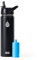 Clearly Filtered 20oz Water Bottle/Targets 220+ Contaminants/Double-Wall Insulated Stainless Steel Filtered Water Bottle BPA/BPS-Free Phthalate-Free Filters Fluoride Lead Chlorine (Black)