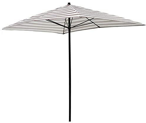 Parasol de Jardin Parasol de Plage Parasol 2 * 1.5M Jardin, Parasol de Cour de Parasol de Plage rectangulaire, Tige en métal + 6 os de Parapluie GCSQF210604