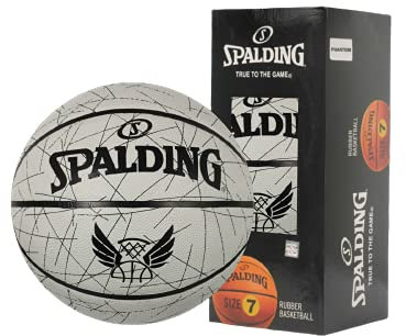 Spalding Flight Line Basketball ohne Pumpe, für Herren, volle Größe, Sportball, Outdoor, hohe Sprungkraft, weicher Griff, hochwertiger Basketballball, Größe 7, Jugendliche