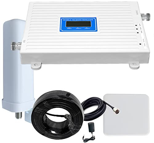 2G 3G 4G LTE Repetidor Amplificador Señal Móvil (900-1800-2100 B8-3-1)