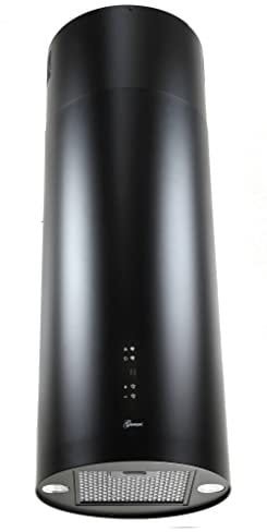 GURARI Wandhaube GCH V 380 36 BL PRIME, Runde Dunstabzugshaube 36 cm, Schwarz, 1000m³/h, 4 Stufen,Display, Randabsaugung,Timer, Fernbedienung, Wandhaube,Ablufthaube,Umlufthaube,FÜR WANDMONTAGE