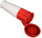 Zócalo Industrial Hembra TYP-235, Conector de Enchufe de Aviación Estable de 5 Pines 63A, Enchufe Industrial Compacto a Prueba de Agua IP67 para Industria, Agricultura, Muelles (220-415V)