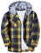 SwissWell Chemise en Flanelle Homme Chemise à Carreaux Manches Longues Chemise de Bûcheron Casual Button Down Chemise Regular Fit (1478-Jaune&Marine L)