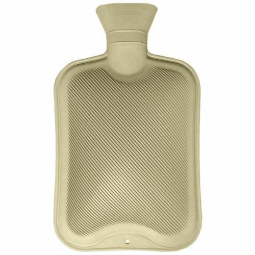 LUXE DIVA Hot Water Bottle 500ML, Natural Rubber Mini Hot Water Bag 0.5L Comfort Warmth Leak Proof, Water Bottle for Cozy Night, Pain Relief, Waist, Back, Neck, Legs, Shoulders, Back & Feet Warmer