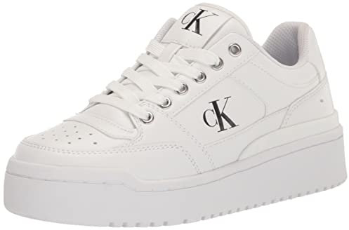 Calvin Klein Alondra Sneaker für Damen, Weiß 142, 39 EU