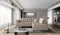 ALTDECOR Ecksofa rechts mit Schlaffunktion, Polstercouch in L-Form rechts angeordnet, rückenecht gepolstert, ideal als Gästebett - LANCAL 260x210x111 cm Beige