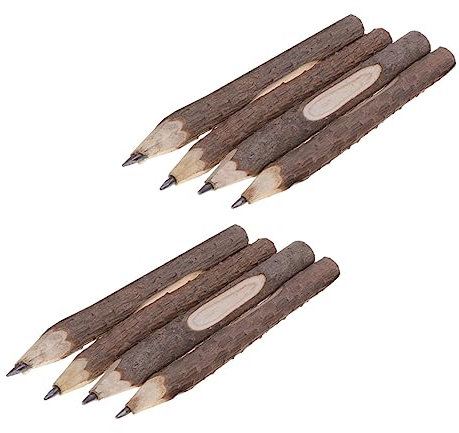 MAGICLULU 8st Bleistift Graphitstift Naturstift Zweigzweigstifte Zweig Stift Rindenstifte Holzzweigstifte Partyzubehör Holzstift Stifte Baum Kind Zeichenstift Natürlich Hölzern