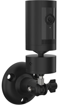 HOLACA Camera Wall Mounting Brackets for R ing Indoor/Outdoor Pan-Tilt Mount, Compatible with Stick Up Cam Plug-In (Power adapter and camera not included), Black