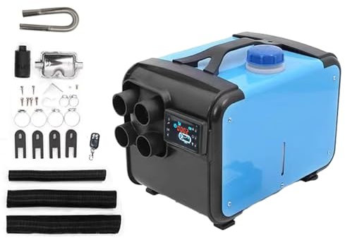 Duqulle Réchauffeur d'air 12 V pour véhicule, Chauffage de stationnement de Voiture avec écran LCD 12 V pour Le dégivrage, Produits de climatisation Automobile pour caravanes, camions, Yachts