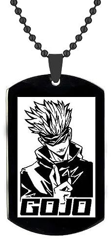 Jujutsu Kaisen Halskette Satoru Gojo Anhänger Gojo Gojo Satoru Halskette Gojo Kette Kleine Cartoon Figur Sorcery Fight Kreatives Geschenk