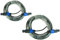 Paccs 2 x 20 m Lautsprecherkabel, Speakon Stecker 4 pol, PA Boxenkabel 2 x 1.5mm²