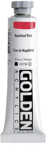 Golden Heavy Body Acrylics, Naphtholrosa, 59 ml Tube
