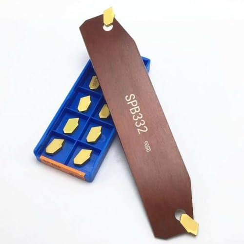 WIIYENA Nut-Drehmeißel-Halter, SP300 Hartmetall-Einsätze, Klingen, Schneideinsatz mit SPB332 SPB32-3 Rillen-Trennhalter, Schneidwerkzeugstangen, B65I3H1G70IJT0O325DI0Y