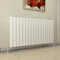 GY Bath Horizontal Radiator White Flat Panel Designer 600x1156mm Single Modern Central Heating Rads