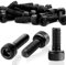 SWTYExt 60 Stück Zylinderschrauben mit Innensechskant M3x10mm Schrauben Kohlenstoffstahl Sechskant Innensechskantschraube Vollgewinde Sechskantschrauben Schwarz Inbusschrauben für Befestigungselemente