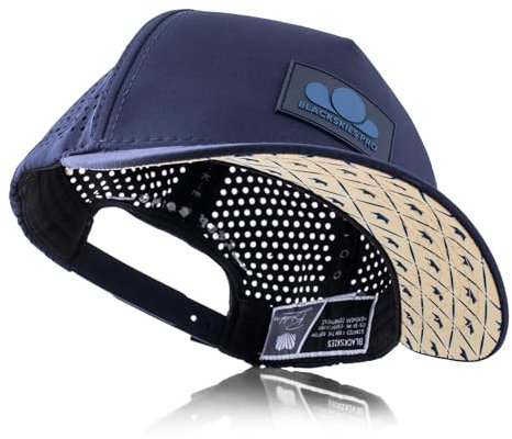 Blackskies® Pro All Sports Performance Cap | Wasserabweisende Unisex Premium Baseball Kappe| | geeignet für alle Sportarten Gym Joggen Surfen Strand Tennis Navyblau Herren Damen Cap – Basecap Männer