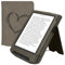 kwmobile Schutzhülle kompatibel mit Pocketbook Verse/Verse Pro/Verse Color/Vivlio Light/Light HD Flip Hülle - Cover mit Handschlaufe - Herz Brush Grau