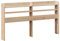 vidaXL Tête de lit avec étagères 150 cm Bois Massif de pin, tête de lit en Bois, tête de lit avec Rangement, tête de lit sur Pied
