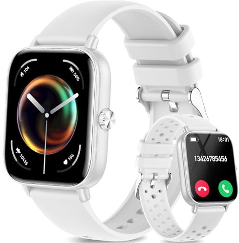 Smart Watch for Women(Answer/Make Calls), 1.83 HD Touch Screen Fitness Watch with Heart Rate SpO2 Sleep Monitor, 100+ Sport Modes, IP68 Waterproof Step Counter Smartwatch for Android iOS