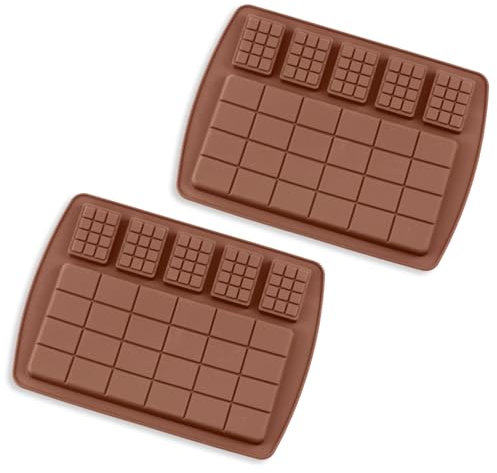 2 Pièces Moule à Chocolat en Silicone Profond, Nouveau Modèle 2025 Moule en Silicone Barre de Chocolat Profond, Moule à Chocolat Multifonctionnel Deep Dubai pour DIY