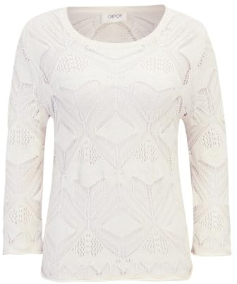 Cartoon Damen Strickpullover mit Rundhalsausschnitt 42, Pearled Ivory