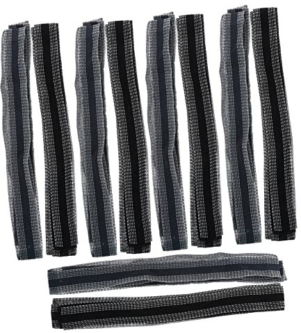 BELLIFFY Selbstklebendes Saumband für Hosen zum Aufbügeln 6 Stück Schwarzes Stoffband Weich und Zuschneidbar für Kleidung und Saum